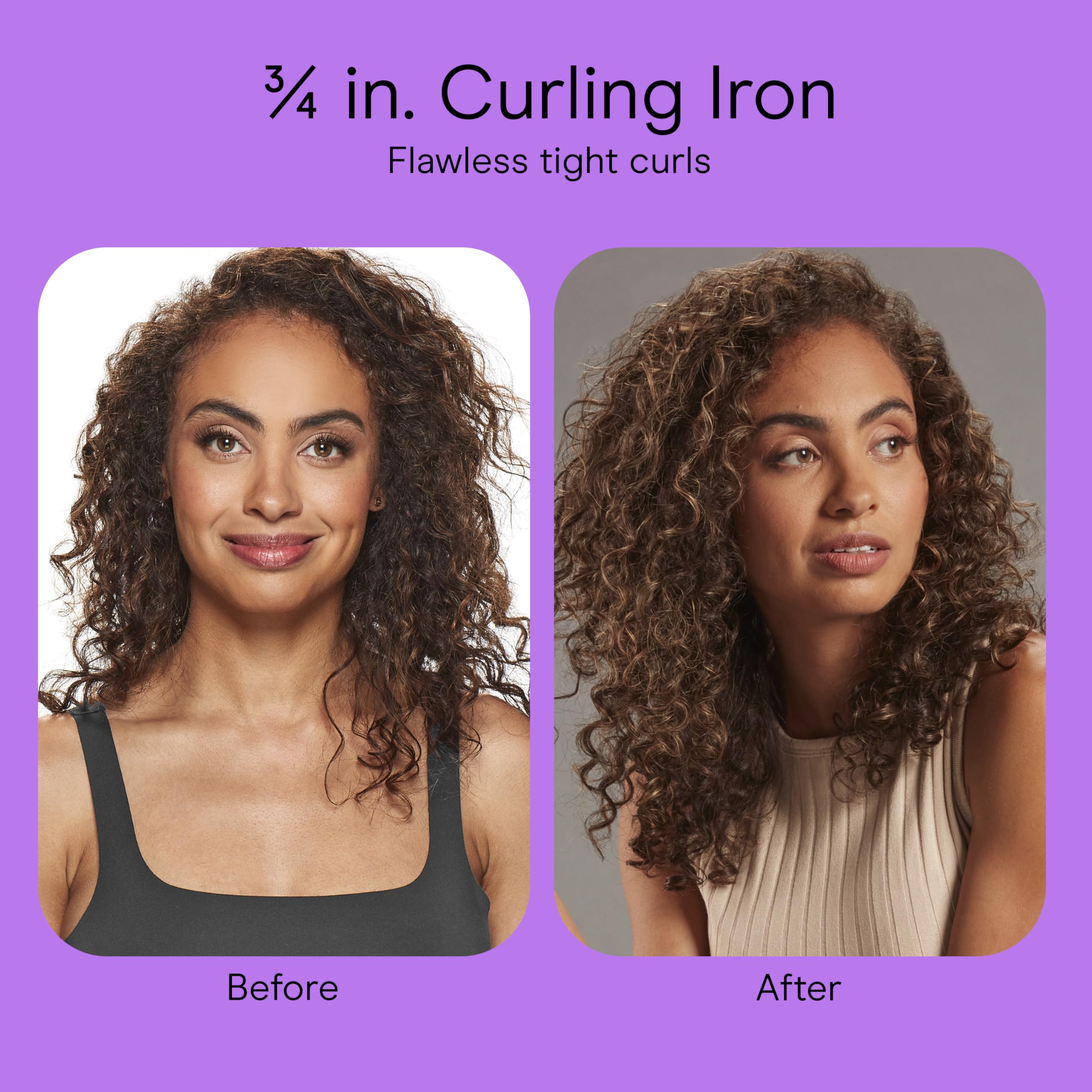 Zorvalnithys Double Ceramic 3/4-Inch Curling Iron