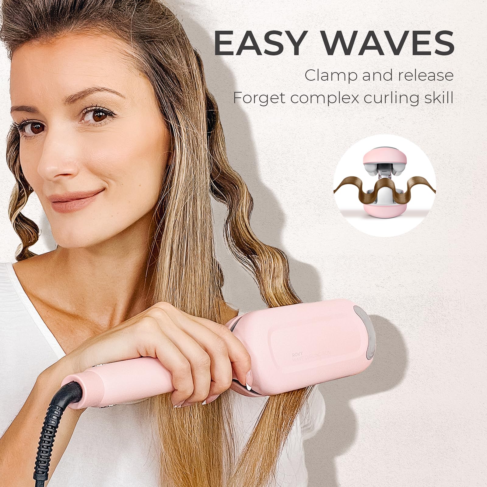 Zorvalnithys Curling Iron Hair Crimper Waver
